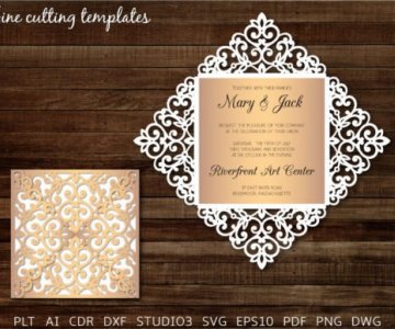 Free Invitation-Card cut file 760