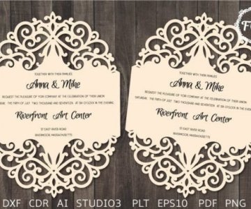 Free Invitation-Card cut file 759