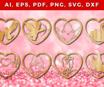 Free laser-cut-valentine-decor file 638