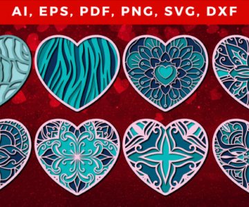 Layered-3D-Valentine-Hearts-bundle 234