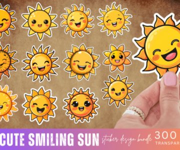 Free smılıng sun sticker 561