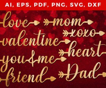 Laser cut files valentine 108